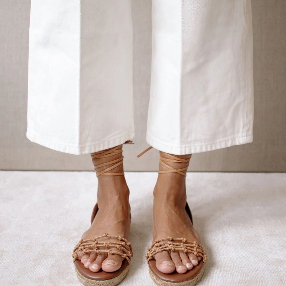 Anthropologie Alohas Wanderer Espadrille Sandals NIB